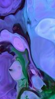 Abstract Vertical Colorful Invert Paint Exploding Spreads Texture. video