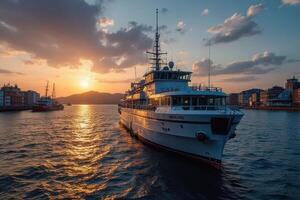 Sunset Over the Harbor photo