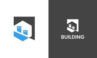 Construction, building and home icon minimal business logo design template vector