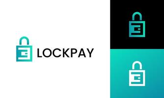 Security and payment logo design template vector