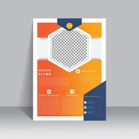 Crafted and more professional business flyer template vector