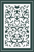 Jali Design for Graphic and Plywood, Partition, Cnc Router vector