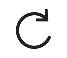 Refresh symbol refresh sign flat icon on white background vector