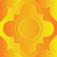 Abstract background design with colorful geometric shapes. abstract pattern with circle shape yellow and orange background vector