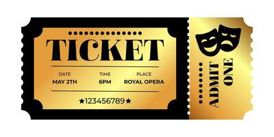 An Elegant Golden Ticket for an Exceptional Royal Opera Performance Experience Awaits You vector