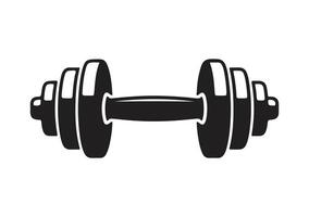 Dumbbell icon isolated on white background vector