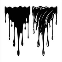 Glossy Dripping Graphic vector