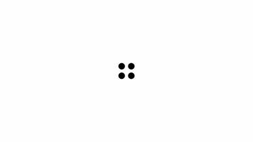 simple loading and progress animation. 4 dots form a square that rotates and switches video