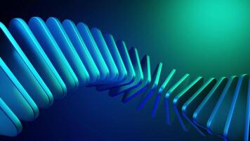 Abstract 3D Motion Wave in Neon Gradient video