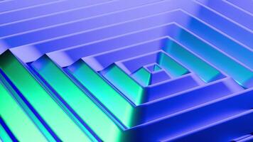 3D Rectangle Stripe Layers with Neon Gradient video