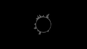 Sound Wave Green Screen Animation with Digital Audio Frequency Effect video