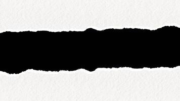 Paper Tearing Effect Overlay Ripped paper animation for videos effect overlay A piece of paper torn from the center revealing a blue background.