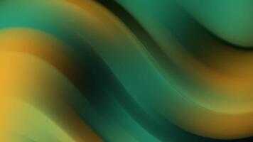 Emerald Green with Golden Flow Abstract Background video