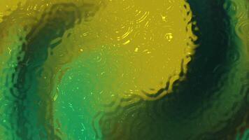 Deep Gradient Emerald Yellow Water Flow Background video
