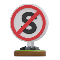 No Letter Sign with Red Circle Bar Over Symbol on Display Stand png
