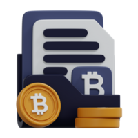 Digital Coins and Document Folder Depicting Finance Data png