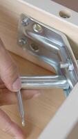 How to assemble a metal bracket for furniture support video