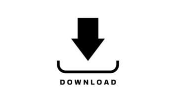 Downloading Arrow Pointing to Container Symbol Isolated video