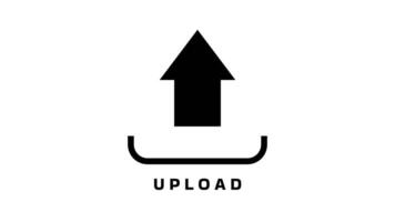 Uploading Digital Data with Upward Arrow and Tray Symbol video