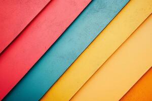 Abstract arrangement of colored panels create a textured and vibrant background pattern photo