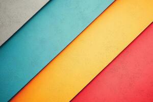 Abstract composition featuring vibrant diagonal bands of color showcasing texture and graphic design photo