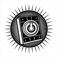 power switch icon grooving vector
