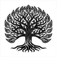 Tree Of Life Black vector