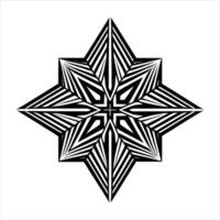 abstract geometric cross vector