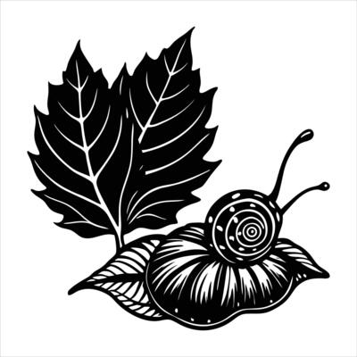 Snail On Flower