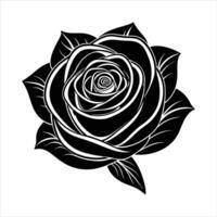 Rose With Gradient Rainbow vector