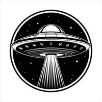 Classic Saucer Ufo vector