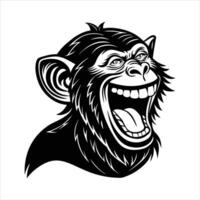 Laughing Monkey Photo vector