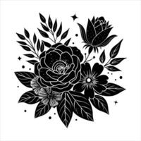 Simple Boho Flower vector