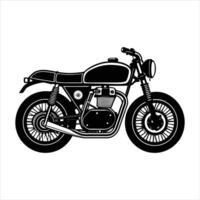 custom cafe racer with a minimalist vector
