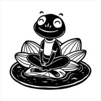 Sitting Lily Pads vector