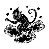 Celestial Clouds Chinese vector