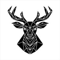 Deer in a minimalist geometric vector