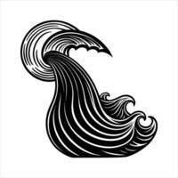 waves pointing forward vector