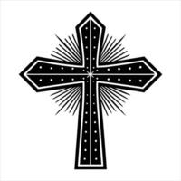 minimalist cross a simple vector