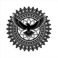 Eagle Mandala Color vector
