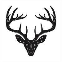 Deer Negative Space vector