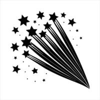 Sparkling Meteor Shower vector