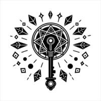 Magical Key Mystical Stock vector