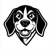 Beagle Head Cartoon vector