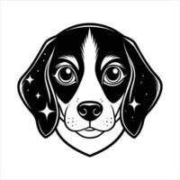 Sparkling Eyes Beagle vector
