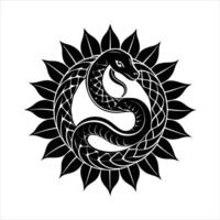 Snake with mystical vector