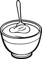 A Detailed Line Drawing Of An Open Clam Shell vector