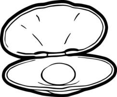 A Single Pearl Rests Inside An Open Oyster Shell vector