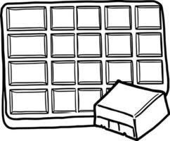 A Detailed Line Drawing Of A Single Fresh Carrot vector