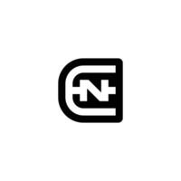 Stylish EN NE Logo Design with a Modern Edge vector
